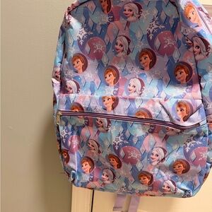Disney Frozen Kids Backpack - Purple and Blue